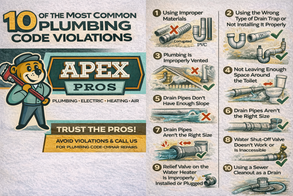 10 of the Most Common Plumbing Code Violations