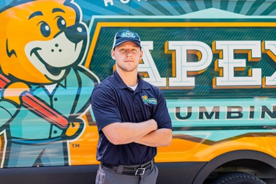 Apex Plumbing Technician and Van