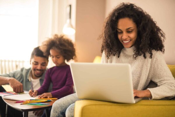 Family in Home after Indoor Air Quality Service in Columbus, OH